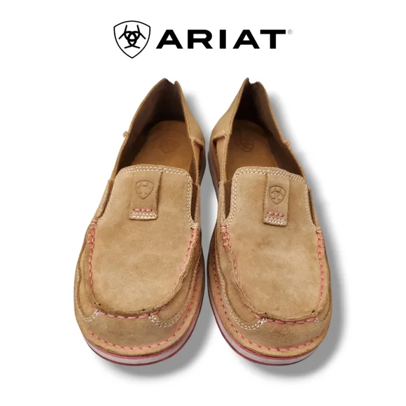 Ariat Cruiser Dirty Taupe Suede Leather Loafers Slip-On Shoes Women's 8 - Picture 6 of 13
